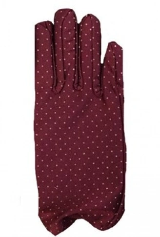 Bordo Renk Puanlı Çocuk Eldiveni (4940)