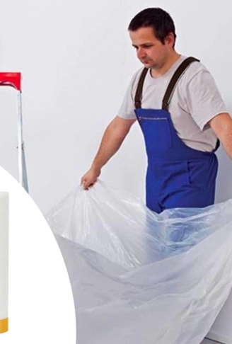 Boya Badana Eşya Koruma Hışır Örtüsü 180cm x 15 mt Yapışkanlı Hışır Örtü (4940)