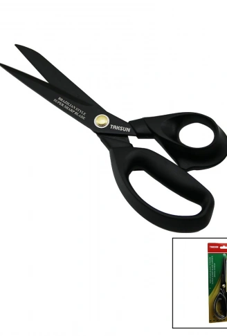 BREZİLYA STİLİ TERZİ MAKASI SİYAH - YAPIŞMAZ ERGONOMİK SAP GL-606 9 İNÇ 1/4 (4940)