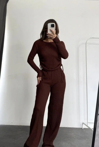 Bubble alt üst takım kahve pt510446