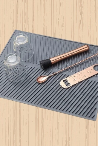 Büyük Bulaşık Kurutma Matı,Silikon Bulaşık Kurutma Matı Çok Amaçlı Tezgah Üstü Mat (4940)