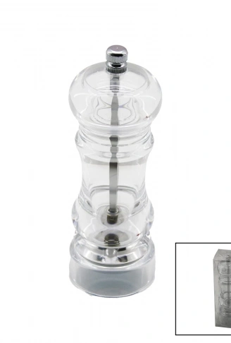 BÜYÜK   ŞEFFAF MİKA KRİSTAL PLASTİK  BAHARAT ÖĞÜTÜCÜ (4940)