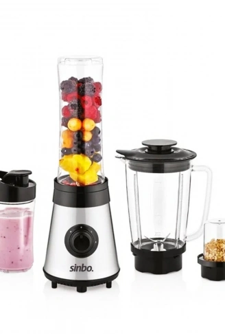 BUZ KIRICI - KAHVE ÖĞÜTÜCÜ HAZNELİ - ŞİŞELİ ÇOK AMAÇLI SMOOTHIE BLENDER 800ML - 500W SHB-3190 (4940)