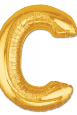 C Harf Folyo Balon Altın Renk  40 inç (4940)