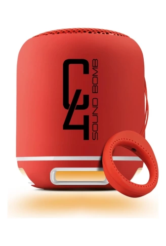 C4 TAŞINABİLİR SESE DUYARLI LED IŞIKLI BLUETOOTH HOPARLÖR SES BOMBASI (4940)
