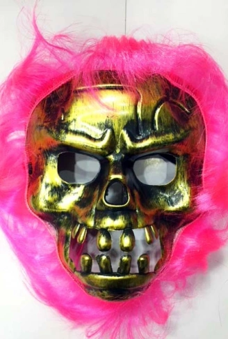 Cadılar Bayramı Pembe Saçlı Maske (4940)