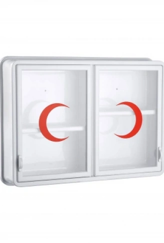 CAM 2 KAPAKLI ECZA DOLABI 35x49x10 cm (4940)