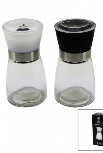 CAM HAZNELİ - PLASTİK KAPAKLI TUZ - BAHARAT ÖĞÜTÜCÜ (4940)