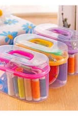 ÇANTALI DİKİŞ ÇEYİZ SETİ İPLİK - İĞNE - MAKAS- MEZURA (4940)