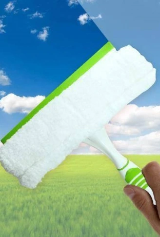 Çekçekli  Mikrofiber Cam Silme Mopu (4940)