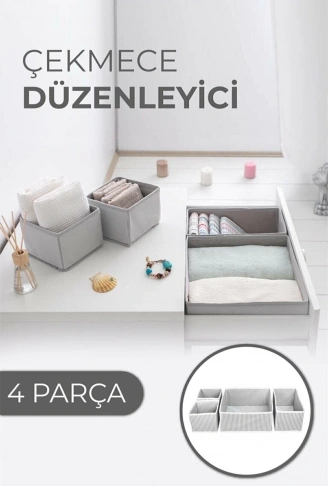 Çekmece Düzenleme Kutu Seti Organizer 4lü Set (4940)
