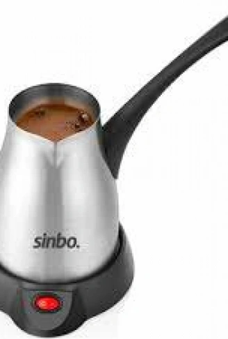 ÇELİK ELEKTRİKLİ CEZVE TÜRK KAHVE MAKİNESİ - 5FİNCAN=400ML KABLOSUZ KULLANIM- 360°DÖNER 700W SCM-2957 (4940)