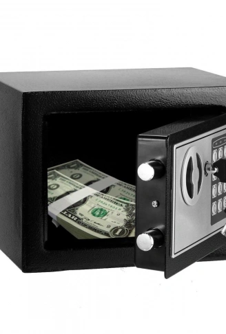 Çelik Kasa Şifreli Anahtarlı Para Kasası (4940)