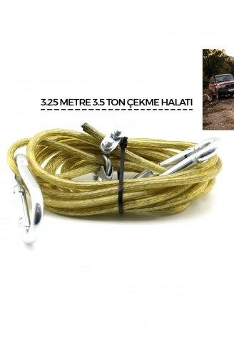 ÇELİK - PVC KAPLAMALI 3.5 TON 3.25MT OTO ÇEKME HALATI (4940)