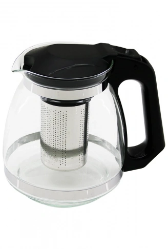 ÇELİK SÜZGEÇLİ CAM DEMLİK 1500ML (4940)