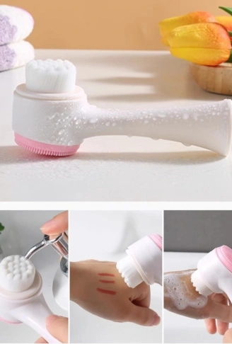 Çift Taraflı 3D Yumuşak Yüz Bakım Fırçası (4940)