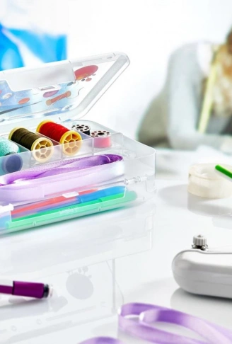 Çift Taraflı Bölmeli Hobi Dikiş Kutusu Ardunio Malzeme Kutusu (4940)