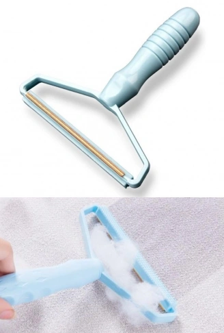 Çift Taraflı Elbise Kazak Plastik Kumaş Tüy Alma ve Tiftik Temizleyici Toplayıcı Taşınabilir (4940)