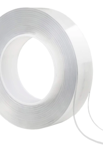 ÇİFT TARAFLI NANO TEKNOLOJİ SÜPER YAPIŞTIRICI ŞEFFAF BANT 1MM*3CM*3M (4940)