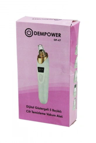 CİLT BAKIM ALETİ VAKUM AKNE- GÖZENEK- SİYAH NOKTA TEMİZLEME USB ŞARJ - 5BAŞLIK DİJİTAL G.- 3KADEME HIZ (4940)