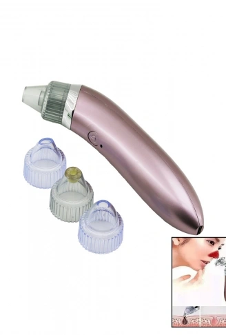 CİLT BAKIM ALETİ VAKUMAKNE GÖZENEK TEMİZLEME - SİVİLCE ÇIKARMAUSB ŞARJ- 4BAŞLIK (4940)