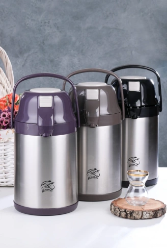 CKR-2007 2.5LT POMPALI  ÇELİK TERMOS (4940)