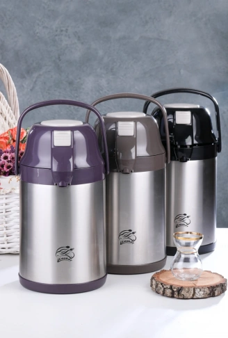 CKR-2007 2.5LT POMPALI  ÇELİK TERMOS (4940)