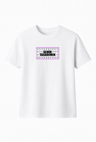 Çocuk Ön Sizin Tasarımınız Basic Tshirt - Beyaz