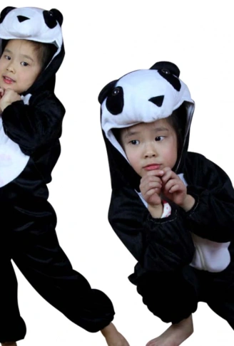 Çocuk Panda Kostümü 2-3 Yaş 80 cm (4940)