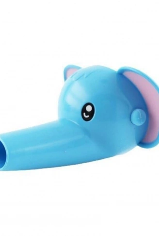Çocuklar İçin Eğitici ve Güvenli Musluk Uzatıcı Genişletici Başlık Aparatı Fil Figürlü (4940)