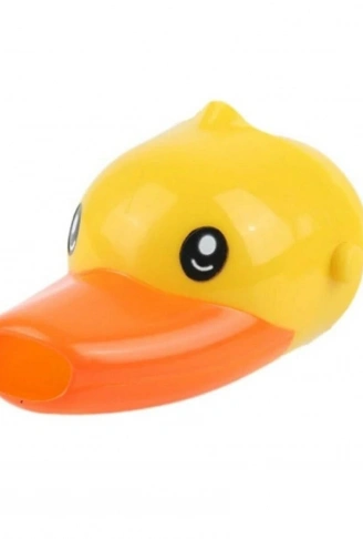 Çocuklar İçin Eğitici ve Güvenli Musluk Uzatıcı Genişletici Başlık Aparatı Ördek Figürlü (4940)