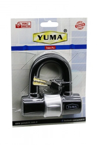 ÇOK AMAÇLI   ÇELİK - U BAR - KELEPÇE DİSK  ANAHTARLI ASMA KİLİT (4940)