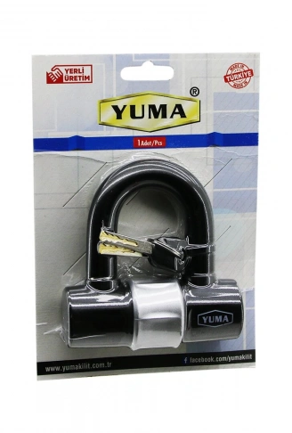 ÇOK AMAÇLI   ÇELİK - U BAR - KELEPÇE DİSK  ANAHTARLI ASMA KİLİT (4940)