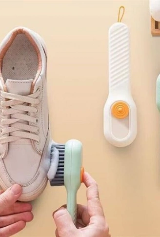 Çok Amaçlı Deterjan Hazneli Pratik Ayakkabı, Bot Temizleme Yıkama Fırçası (4940)