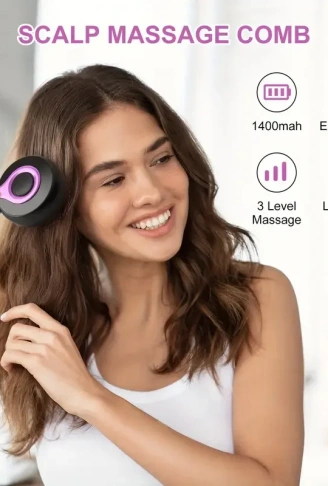 Çok Fonksiyonlu Elektrikli Saç Derisi Masaj Fırçası (4940)