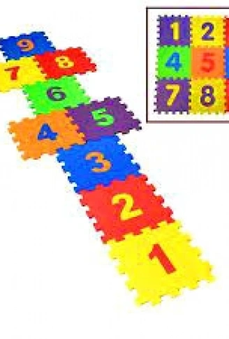 ÇOK  RAKAMLI 9 PARÇA SOFT YER MATI KAROSU (4940)