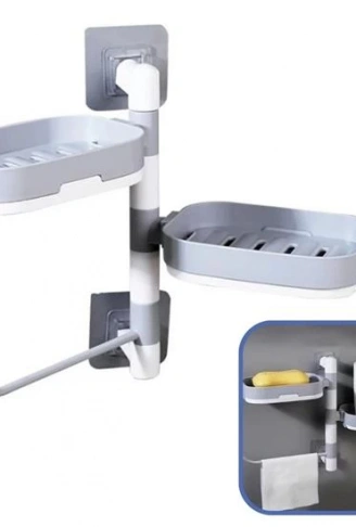 Çoklu Sabun Tutucu Fonksiyonel Banyo Sabunluk (4940)