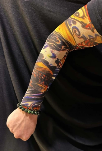 Çorap Dövme Giyilebilir Kol Bacak Dövmesi Likralı 2 Adet Model 27 (4940)