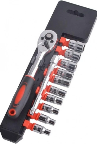 CR-V SOCKET SET 12 PARÇA  1/2 inç  VAKUMLU LOKMA SETİ (4940)