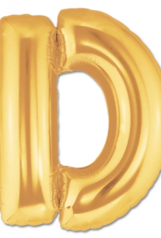 D Harf Folyo Balon Altın Renk  40 inç (4940)