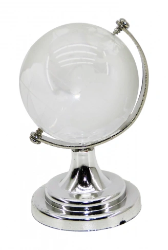 DEKORATİF KÜÇÜK ŞEFFAF DÜNYA TOPU - AYAKLI (4940)