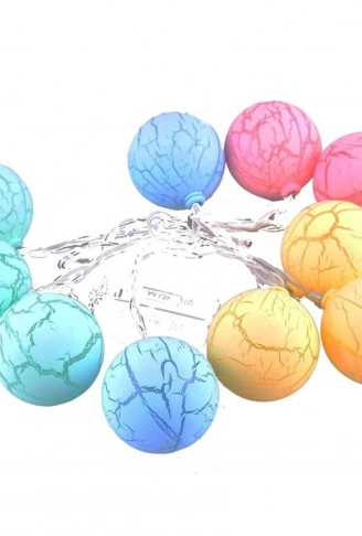 Dekoratif Minik 10 Toplu Ledli Dekoratif Dolama Renkli Led (4940)