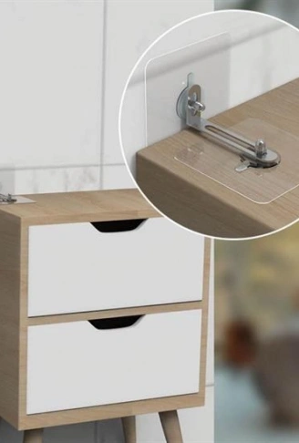 Deprem İçin Ultra Dayanıklı Çivisiz Duvarı Delmeden Ayarlanabilir Eşya Sabitleyici Aparat (4940)