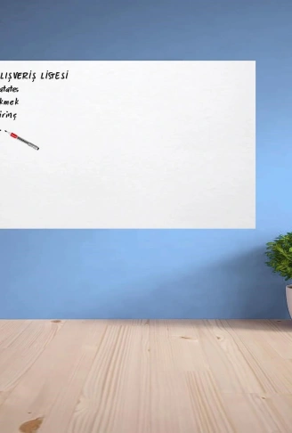 Ders Çalışma Yazı Tahtası Manyetik Duvar Stickerı 100x60 cm (4940)