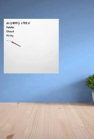Ders Çalışma Yazı Tahtası Manyetik Mıknatıslı Duvar Stickerı (4940)
