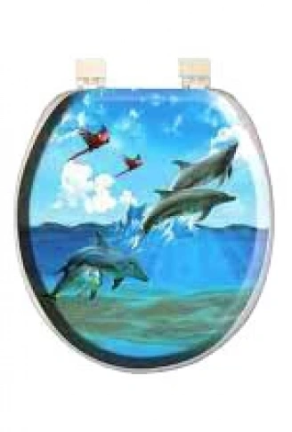 DESENLİ YUMUŞAK KLOZET KAPAK BÜYÜK PUF 42x41cm (4940)