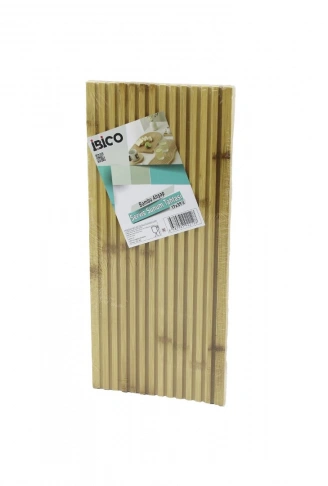 D.GEN  DÜZ KANALLI  ÇİFT TARAF=DÜZ - KANALLI AHŞAP BAMBU SERVİS SUNUM TAHTASI  17 X 39 X 1.5CM (4940)