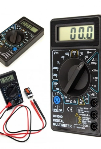 Dijital Avometre Multimetre Ölçü Aleti Akım Voltaj Direnç Ölçer (4940)