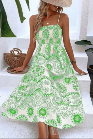 DİJİTAL BASKILI ELBİSE