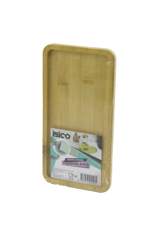 DİKDÖRTGEN AHŞAP BAMBU YAĞDANLIK ALTLIK MİNİ TEPSİ 12 X 23.4 X 0.8CM (4940)